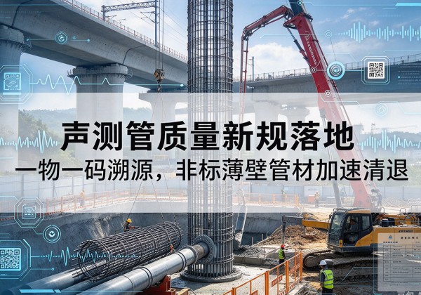 鲤城声测管质量新规落地，一物一码溯源，非标薄壁管材加速清退