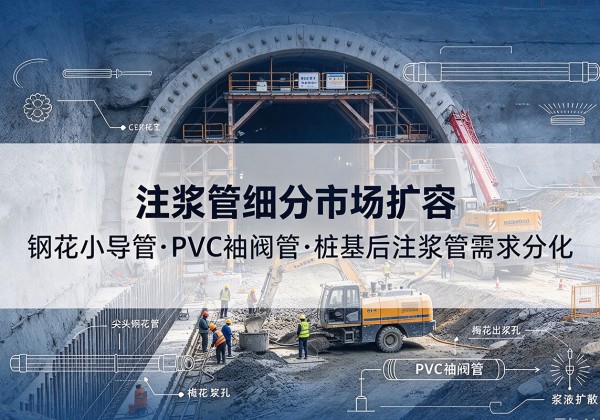 鲤城注浆管细分市场扩容，隧道钢花小导管、PVC 袖阀管、桩基后注浆管需求分化